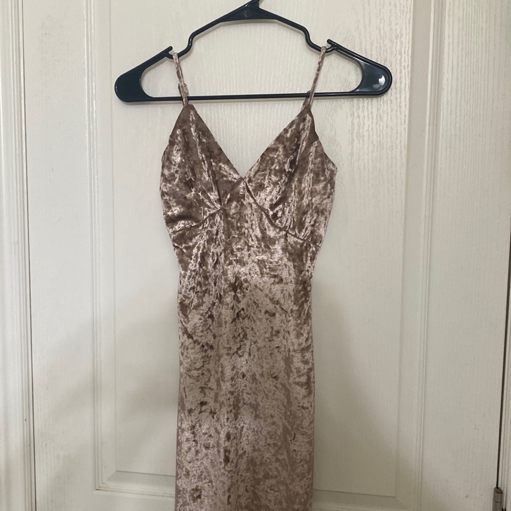 Pink velvet dress size small